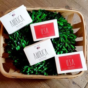 4Pc Rae Dunn Patriotic Hand & Body Bar Set